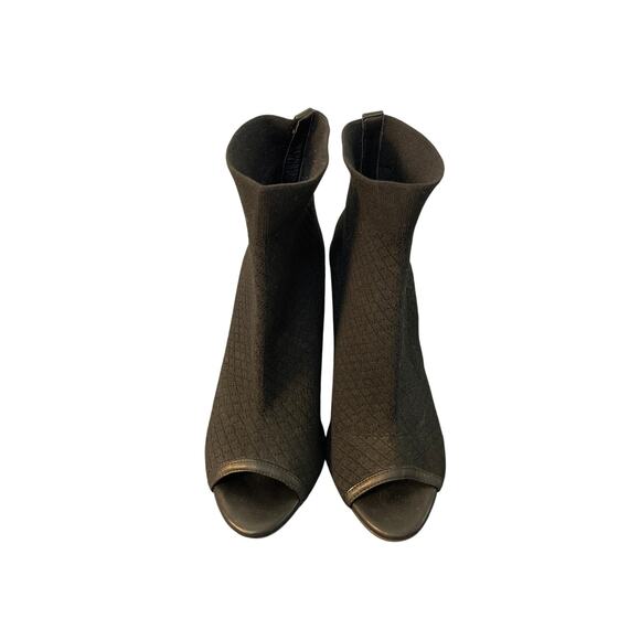 Gianni Bini Women’s Bergen Stretch Peep Toe Sock Booties Color Black Size 8M - Picture 1 of 11